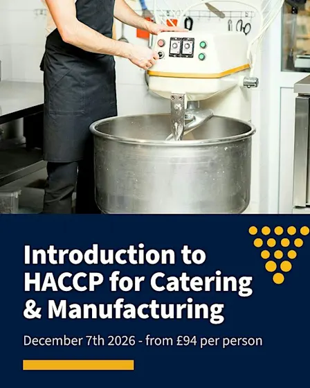 Introduction to HACCP in Catering & Manufacturing Training Course