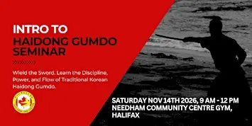 Halifax Intro to Haidong Gumdo Seminar