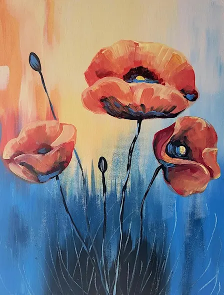Poppies Paint & Sip at Steeplejack!