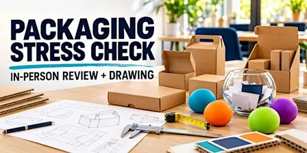 Packaging Stress Check: Free In Person Packaging Review + Needoh Drawings