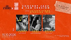 JAM SESSION & CONCERT DE JAZZ — Jeudi 15 octobre à partir de 20h