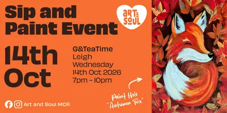 Sip and Paint Night at G&TeaTime, Leigh