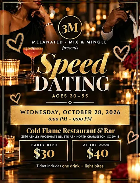 3M - Melanated, Mix & Mingle - Speed Dating (Ages 30-55)