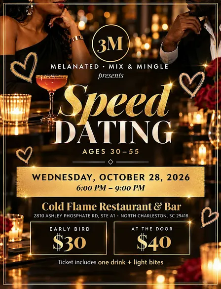 3M - Melanated, Mix & Mingle - Speed Dating (Ages 30-55)