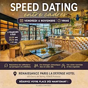 Speed dating entre cadres ✨Répartition par tranches d'âge