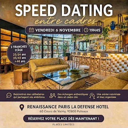 Speed dating entre cadres ✨Répartition par tranches d'âge
