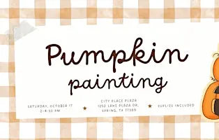 Pumpkin Painting Social