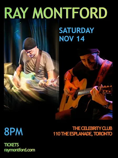 RAY MONTFORD in concert on Saturday, Nov 14 in Toronto