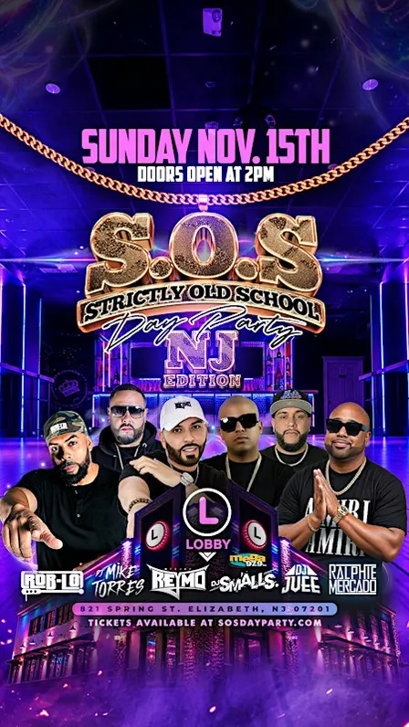 S.O.S Strictly Old School Day Party - NJ Edition