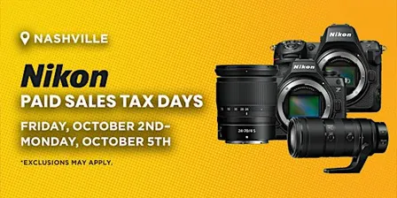 Nikon Paid Sales Tax Days | Nashville, TN