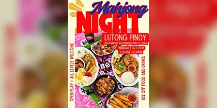 Mahjong Night at Lutong Pinoy Filipino Cuisine