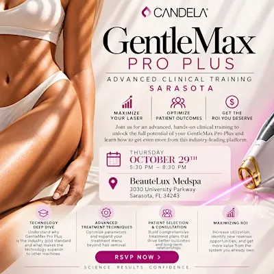 Candela Gentlemax Pro Plus- Hands-On Advanced Clinical Training