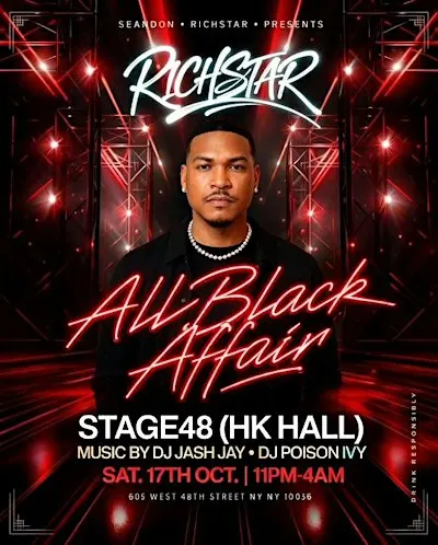 RICHSTAR ANNUAL ALL BLACK BIRTHDAY AFFAIR @STAGE48