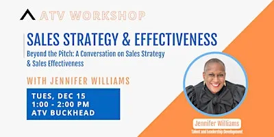 ATV Workshop: Sales Strategy and Effectiveness