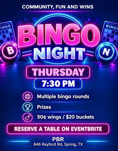 THURSDAY NIGHT BINGO