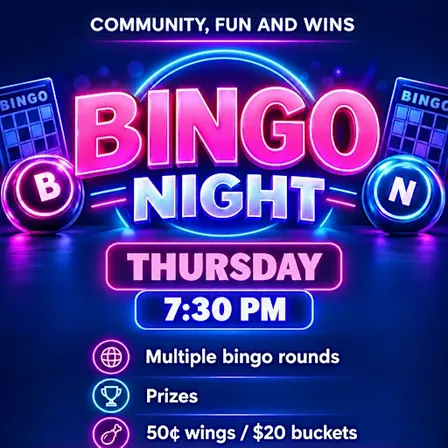 THURSDAY NIGHT BINGO