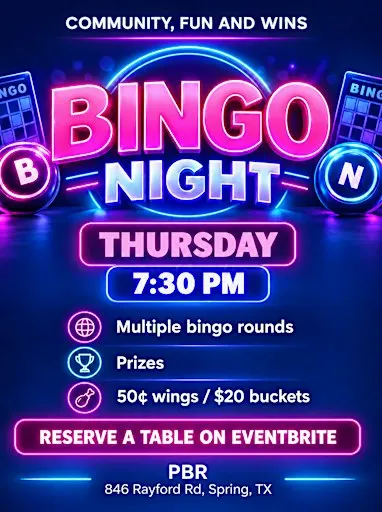THURSDAY NIGHT BINGO