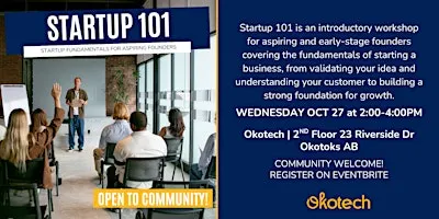 Startup 101 Workshop with Platform Calgary