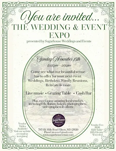 wedding and event expo vendor registration