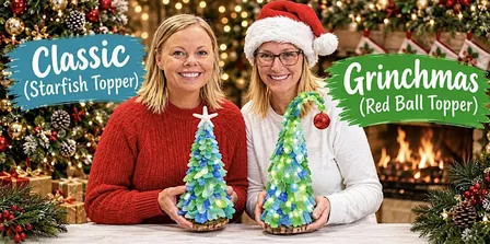 Christmas Sea Glass Tree Craft