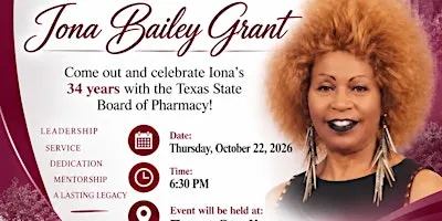 2026 Homecoming CE and Retirement Celebration for Iona Grant