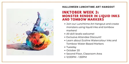 Halloween Lunchtime Art Hang Out: Monster Ink Art