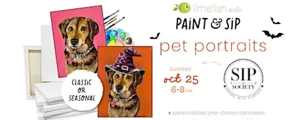 PAINT & SIP: Pet Portraits (Limefish Studio @ Sip Society)
