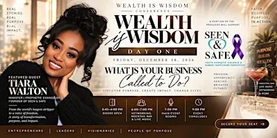 Wealth is Wisdom Conference - Day 1
