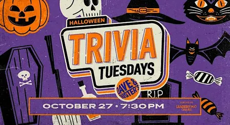 HALLOWEEN Theme Trivia | Dave & Buster's Niles OH - TUE 10/27 @ 7:30p