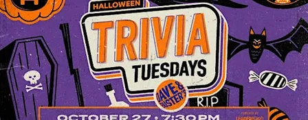 HALLOWEEN Theme Trivia | Dave & Buster's Austin, TX - TUE 10/27 @ 7:30p