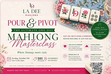 Pour & Pivot: One-Day Mahjong Masterclass