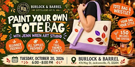 Paint Your Own Tote Bag with Jenn Wren Art Studio