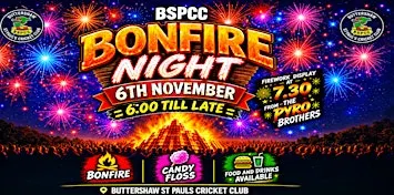 BSPCC Bonfire and Fireworks Night