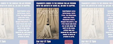 FRAGMENTS: An Ode to Sappho Artist Panel
