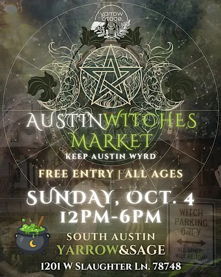 Austin Witches Market @ Yarrow & Sage South! ✨ Oct. 4
