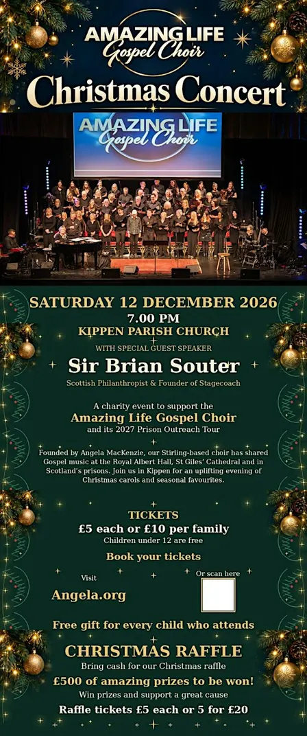Amazing Life Gospel Choir Christmas Concert, Kippen Parish Church