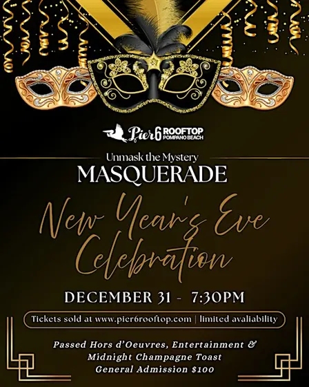 New Years Eve Rooftop Party - Masquerade Ball