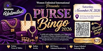 Women Unlimited Presents our 1st Inaugural Purse Bingo & Auction