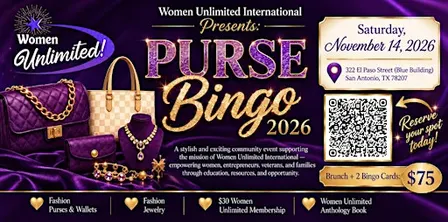 Women Unlimited Presents our 1st Inaugural Purse Bingo & Auction