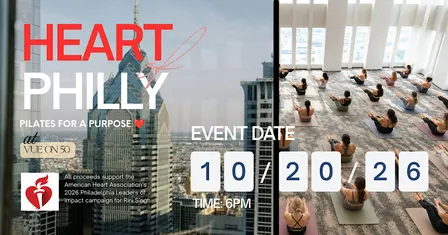 HEART OF PHILLY: Pilates for a Purpose Above Philadelphia