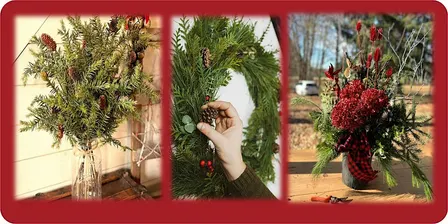 Make-Your-Own Holiday Decoration at the Sparta Quaker Meeting House.