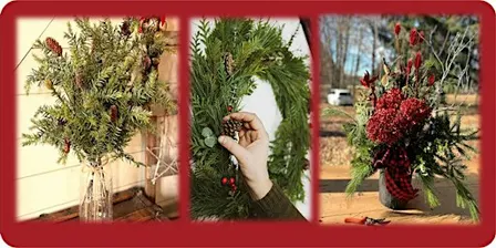 Make-Your-Own Holiday Decoration at the Sparta Quaker Meeting House.