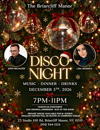 Disco Night Featuring Lisa Messina and John Micalizzi