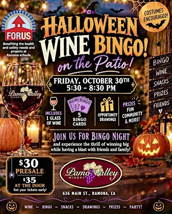 Halloween Wine Bingo!
