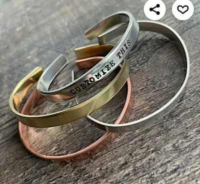 3 x Bangle Workshop Copper Brass and Aluminuim