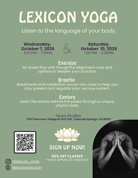 Lexicon Yoga: Listen to the Language of Your Body.