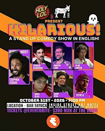 HILARIOUS! A (Spooky) Stand Up Comedy Show in English