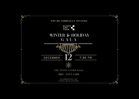 Black Gov Tech | Winter & Holiday Gala : The Innovators Ball!