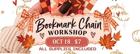 BOOKMARK CHAIN WORKSHOP BY TWICE THE LUV
