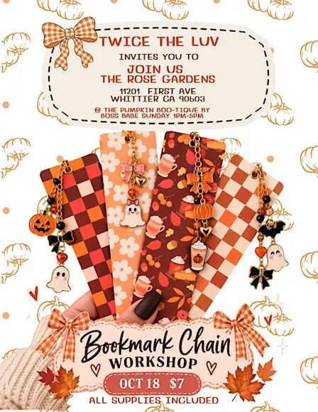 BOOKMARK CHAIN WORKSHOP BY TWICE THE LUV